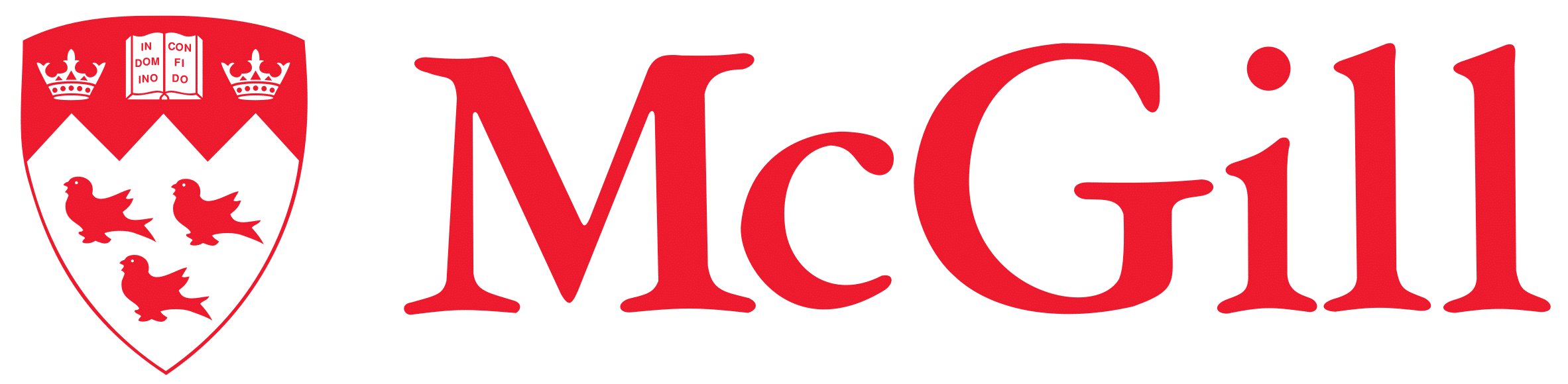 Logo of McGill University featuring the name 